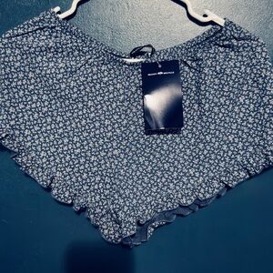 Brandy Melville Blue Floral Shorts